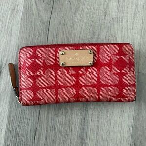 ⭐️ Kate Spade Zip Wallet in Spade Print
